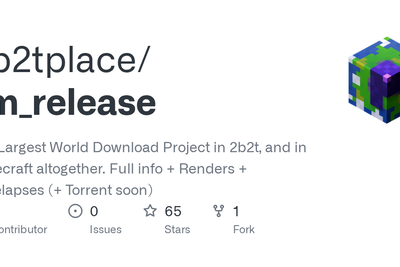 1024000^2 Blocks, 2B2T Minecraft Server World Download Project, and Discoveries