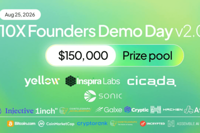 10X Founders Demo Day Opens Applications for v2.0 – With Sonic Anchoring and $150,000 on the Table