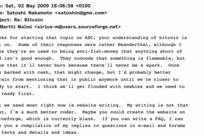 25 Lesser-Known Facts About Satoshi Nakamoto Drawn From Emails, Code, and Metadata