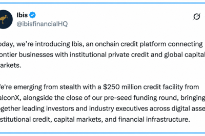 $250M FalconX Facility Powers Ibis Push Into Onchain Credit