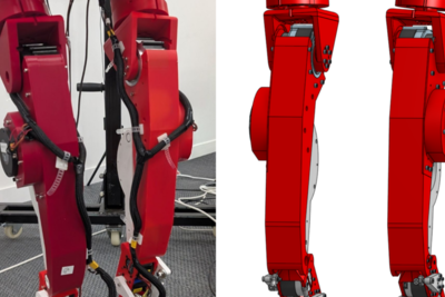 3D-printable humanoid legs let robotics experiments run wild