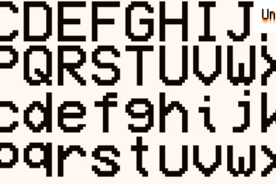 A few interesting modern pixel fonts