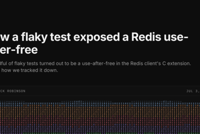 A flaky test exposed a Redis client use-after-free