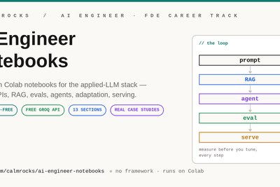 AI Engineer Notebooks – free, framework-free RAG/agents/evals on Colab