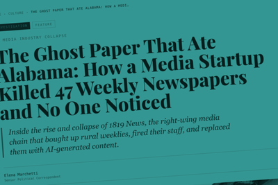 AI fake news complaining about how AI fake news is the death of real news