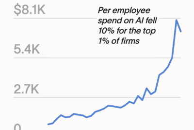 AI spend per employee slumped at top firms in August — summer doldrums or a warning sign?