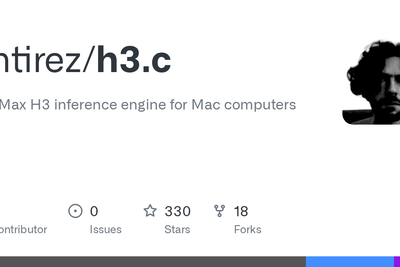 Antirez/h3.c: MiniMax H3 inference engine for Mac computers