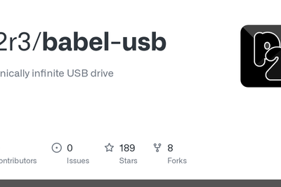Babel-USB: USB drive with every file