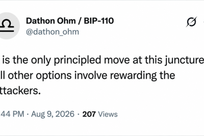 BIP-110 Backers Plot Minority Chain’s PoW Reset to ‘Fire’ Bitcoin Miners