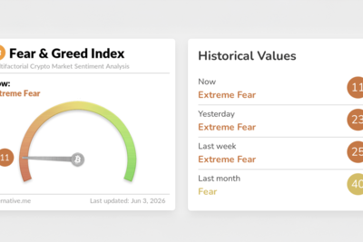 Bitcoin Fear Index Crashes to 11 as Traders Debate $50K Floor