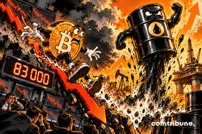 Bitcoin Loses $83K Support As Oil Prices Surge