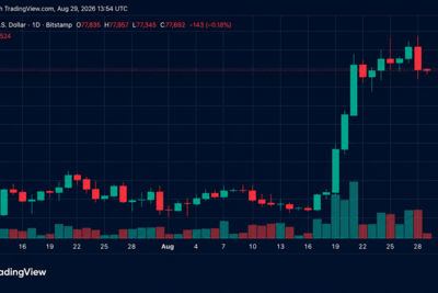 Bitcoin Price Retreats After Warsh’s Hawkish Jackson Hole Keynote