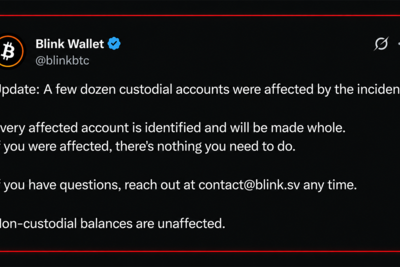 Blink Wallet Hit by Attacker, ‘Few Dozen’ Custodial Accounts Drained
