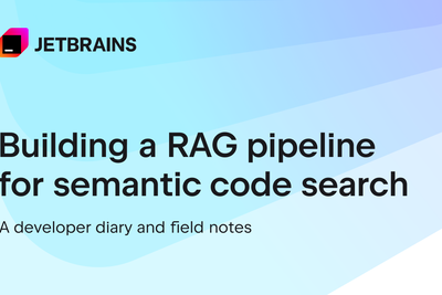 Building a RAG pipeline for semantic code search