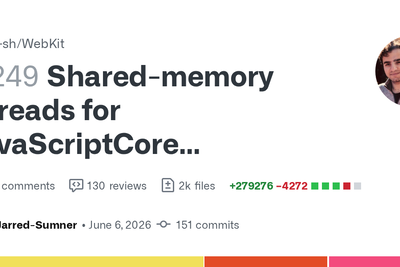 Bun has an open PR adding shared-memory threads to JavaScriptCore
