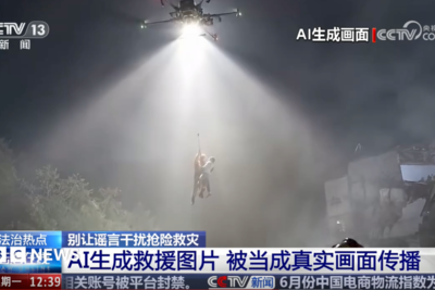 China's new challenge as natural disasters strike - fake AI videos