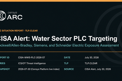 CISA Alert: Water Sector PLC Targeting