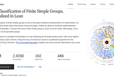 Classification of Finite Simple Groups Formalized in Lean