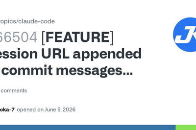 Claude Session URL appended to commit messages and PR descriptions by default