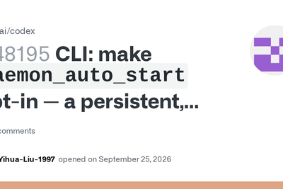 Codex CLI installs a persistent, self-updating background daemon by default