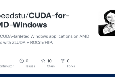 CUDA for AMD on Windows
