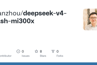 DeepSeek V4 Flash on a Single AMD MI300X