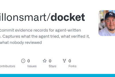 Docket – Per-commit evidence records for agent-written code