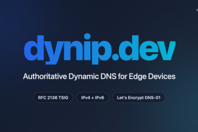 DynIP – Dynamic DNS with RFC 2136, IPv6, DNSSEC, and BYOD