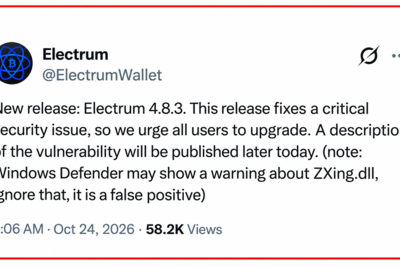 Electrum Wallet Attack Hid Bitcoin Theft Behind a Fee Increase