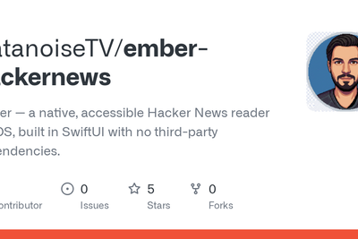 Ember, a native iOS Hacker News reader I built around accessibility
