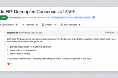 Ethereum Draft Targets Faster Finality and Future Quantum Defense
