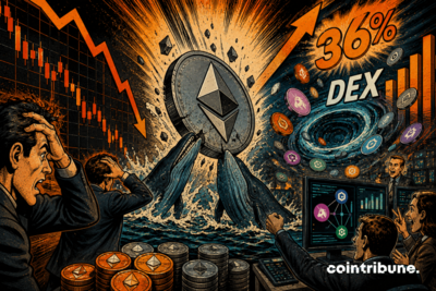 Ethereum’s drop is matched by a surge in DEX activity