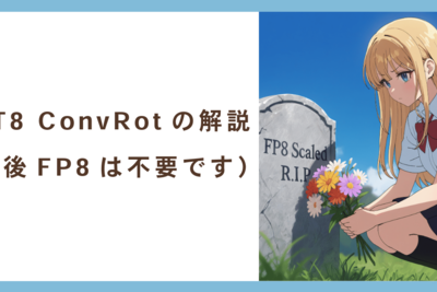 Explanation of INT8 ConvRot (FP8 is no longer needed)