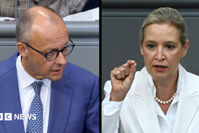 Germany's Merz attacks AfD in stormy debate after far-right election win