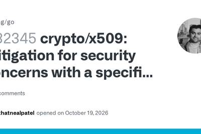 Go will reject certificate chains containing eight distrusted SPKIs