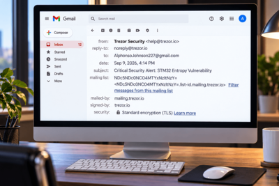 Hackers Hijack Trezor, Bitbox Emails to Target Crypto Users