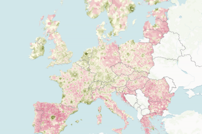 Half of Europe's towns and villages have fewer residents than 60 years ago