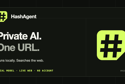 HashAgent – Share an AI agent as a URL, runs locally via WebGPU