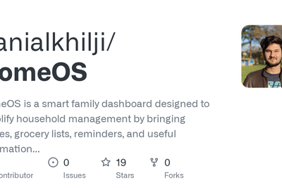 HomeOS – A self-hosted family dashboard for a kitchen touchscreen