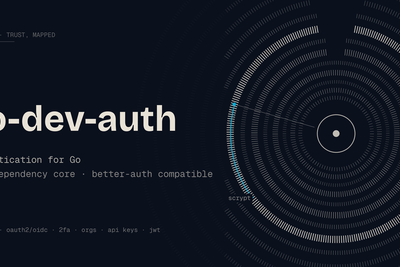 How HN: Go-dev-auth zero-dependency authentication library for Go