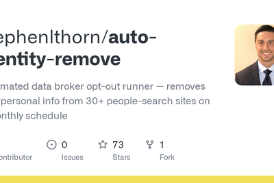 I automated opt-outs for 500 data broker sites (open source)