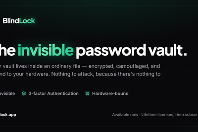 I built a hardware-bound local password vault hidden in a photo