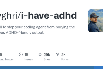 I-have-ADHD: A skill to stop your coding agent from burying the answer
