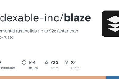 Incremental rust builds up to 92x faster than cargo/rustc