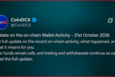 Indian Exchange CoinDCX Admits $16M Hit After CEO Dismissed Suspicious Transfers