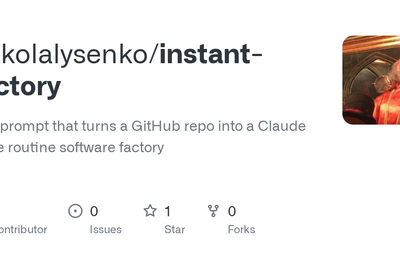 Instant Software Factories