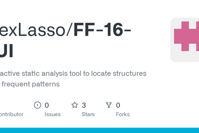 Interactive pattern discovery in binaries (FF-16-TUI)