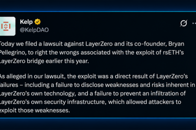KelpDAO Takes Layerzero to Court Over a $292M Bridge Blowup