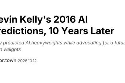 Kevin Kelly's 2016 AI Predictions, 10 Years Later