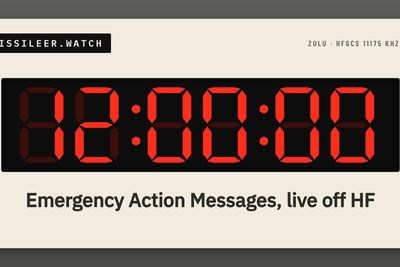 Listen and read USA nuclear forces Emergency Action Messages, heard on 11175 kHz